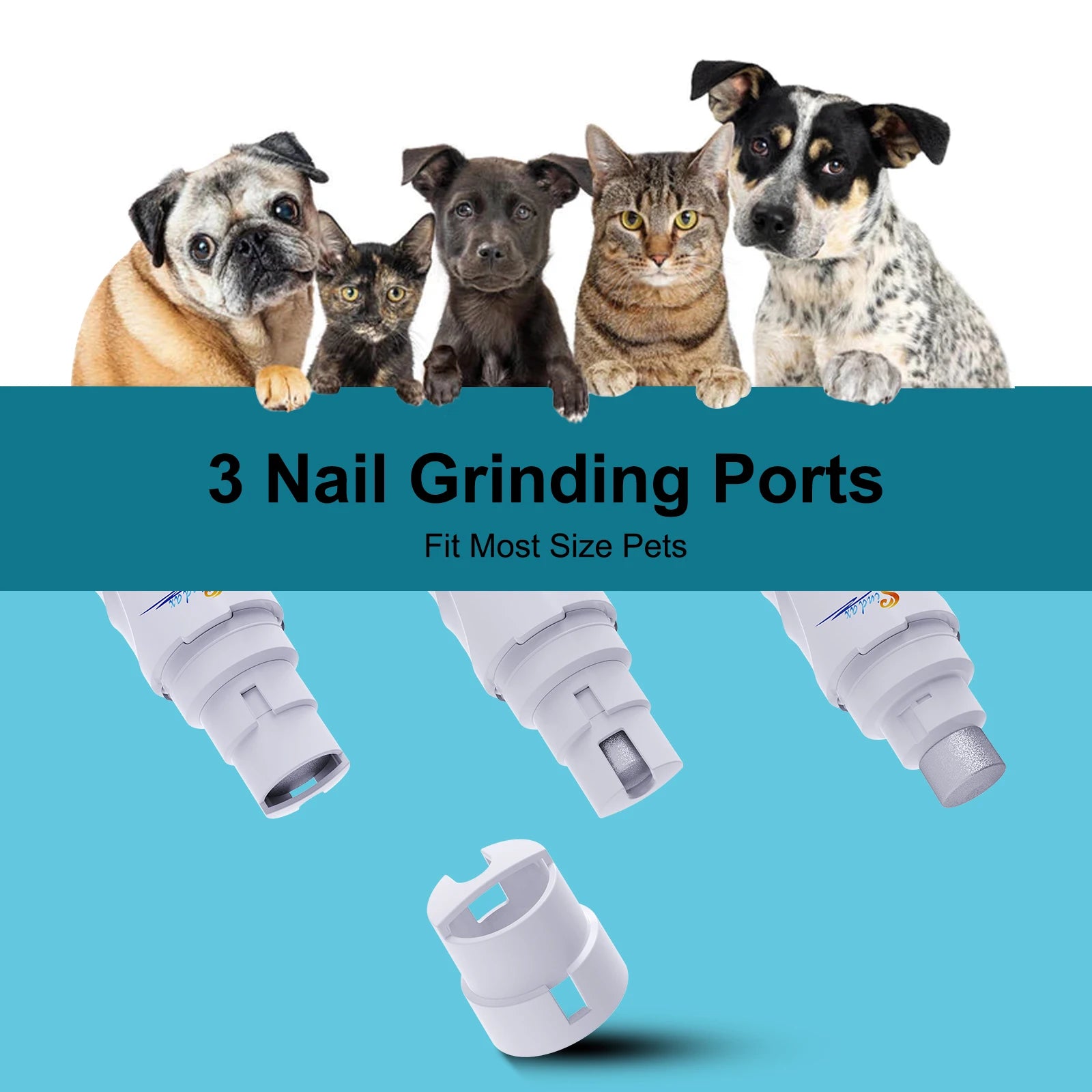 ZenPaws™ Silent Electric Nail Grinder for Dogs & Cats